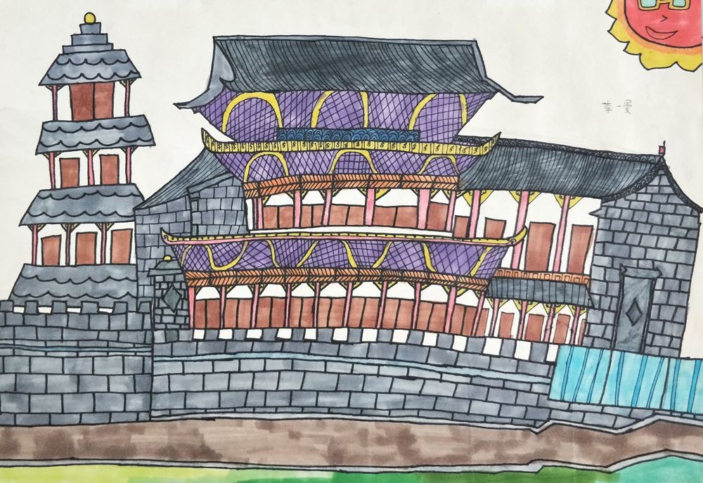 李一曼《古城一角》.jpg