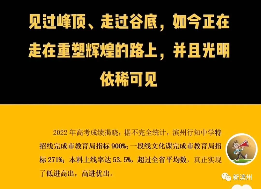 滨州多高中高考成绩来了！加油！滨州学子！